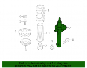 Front right shock absorber VW Beetle 12-19