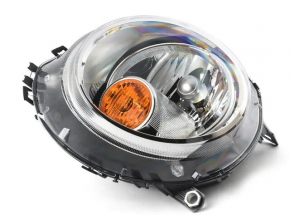 Headlight front left Mini Cooper Clubman R55 07-14 bare halogen, light, yellow turn signal
