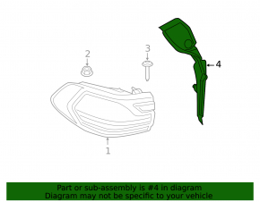 Outer Wing Light Cover Rear Left BMW X7 G07 19-22