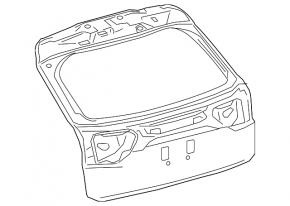 Boot door bare Lexus RX350 RX450h 16-22 electric