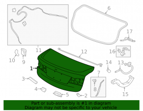 Acura TLX 15- Trunk Lid