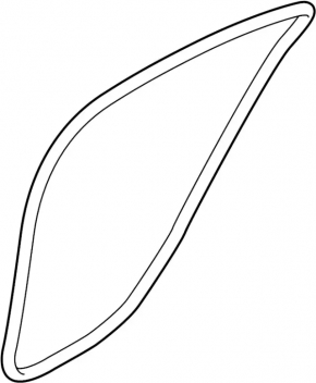 Door seal rear left Infiniti Q50 14-24