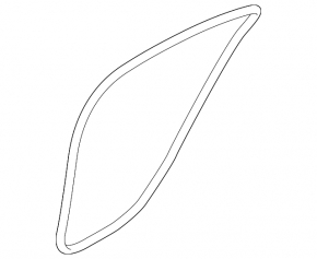 Door seal rear left Infiniti Q50 14-24