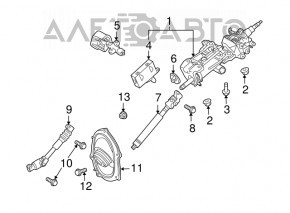 COMPUTER, MULTIPLEX TILT & TELESCOPIC Lexus ES350 07-12