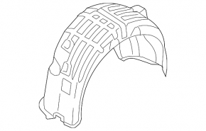 Rear right mudguard Audi A4 B8 08-16