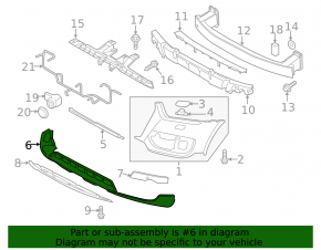Front Bumper Lip Audi Q3 8U 15