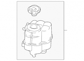 Coolant expansion tank for Audi S5 17-25