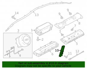 Airbag front seat right Audi A4 B9 17-25