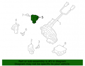 Front left airbag sensor for Hyundai Santa FE Sport 13-18