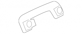 Rear right ceiling handle Porsche Macan 15-26 beige