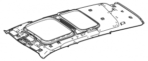 Mercedes H247 GLA 20-26 black headliner for panoramic windows