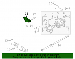 Mazda CX-5 rear gearbox bracket 17- rusty
