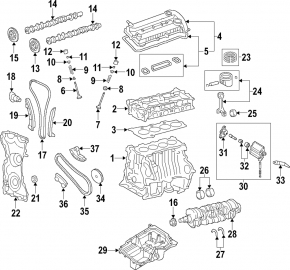 Crankshaft Mazda3 03-08 2.0 MZR LF-DE, LF-VE, LF-VD