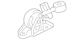 Upper right engine mount Toyota Camry v40 07-11 2.4 hybrid