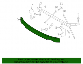 Front Bumper Reinforcement Volvo XC90 16-19