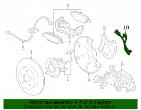 ABS sensor rear left Chevrolet Cruze 16-19