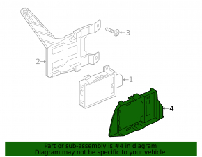 Blind Spot Sensor Cover (BSM) Front Left Audi E-Tron 19-23