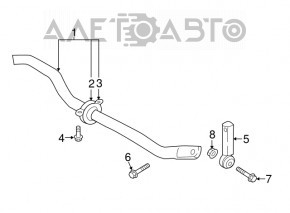 Rear left stabilizer link for Audi E-Tron 19-23