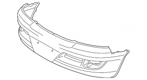 Bare front bumper Lexus GX470 03-09