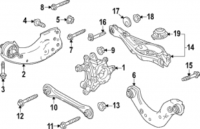 Rear right longitudinal arm Honda Accord 23-