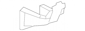 Lower reinforcement for the left wing apron of a Toyota Highlander 2007