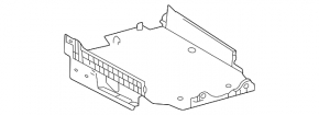 Toyota Sienna 21-24 center console trim, dark gray