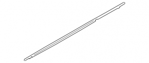 Molding door-glass central rear left Subaru Legacy 15-19 chrome, scuffs