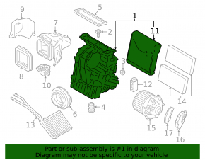 Evaporator BMW i3 14-21