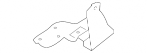Hood hinge right Nissan Rogue Sport 17-19