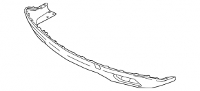 Rear bumper lip Acura MDX 14-16 prerest
