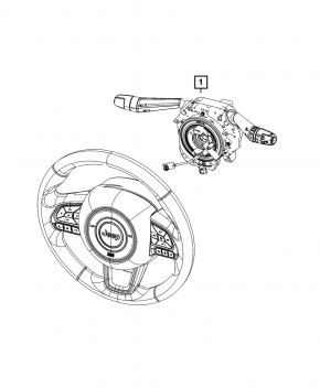 Jeep Compass 22-26 steering column switch assembly with heated steering wheel