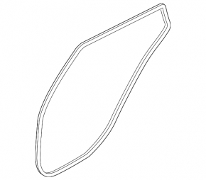 Kia Optima 16-20 rear left door seal