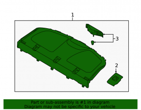 Rear shelf Hyundai Elantra UD 11-13