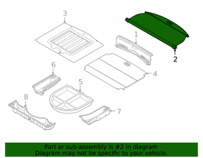 Kia Niro 17-22 black trunk cover