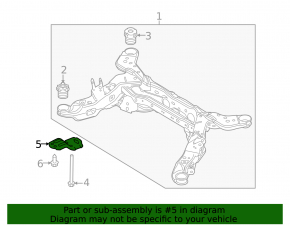 Rear right subframe bolt Ford Flex 09-19
