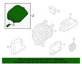 Mazda 3 19- underhood fuse box cover