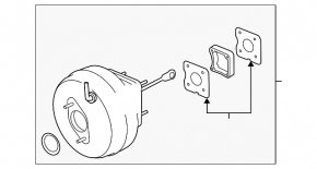 Vacuum booster Ford Flex 09-12 prerest