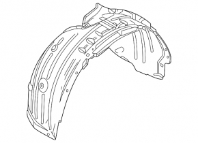 Front right rear fender liner for Mazda CX-30 20-23