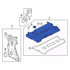 Lincoln MKC 15-19 2.0, 2.3 valve cover