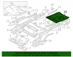 Trunk trough Mazda 6 13-21