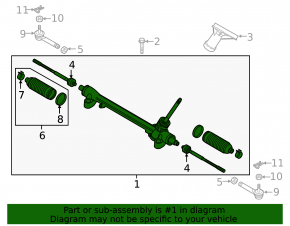 Steering rack Mazda CX-5 17-24