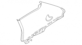 Rear pillar trim front window right Ford Bronco Sport 21-25 gray
