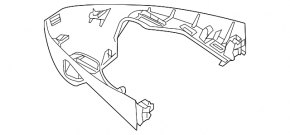 Upper interior mirror cover for VW Jetta 22-26, gray, for camera, for rain sensor, broken latch