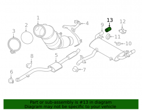 Muffler tip left BMW X3 G01 18-22 chrome 2.0T