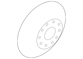 Brake disc rear right VW Beetle 12-13 272/10mm rusty