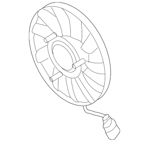 Cooling fan right VW CC 08-17 TYC
