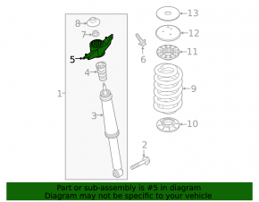 Shock absorber support rear right Polestar 2 21-