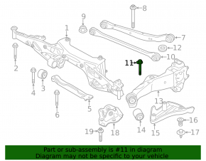 Wheel alignment bolt BMW X1 F48 16-22 75mm