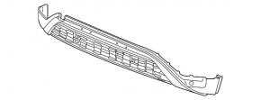 VW Atlas 21-23 front bumper lip with parking sensor support