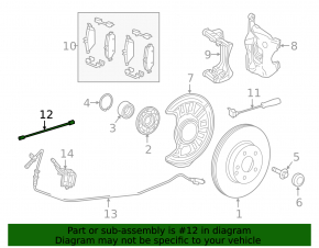 Front left brake hose Infiniti QX30 17-